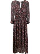 Iro Sirthy Neck Paisley Dress - Black