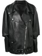 Maison Margiela Oversized Biker Jacket - Black
