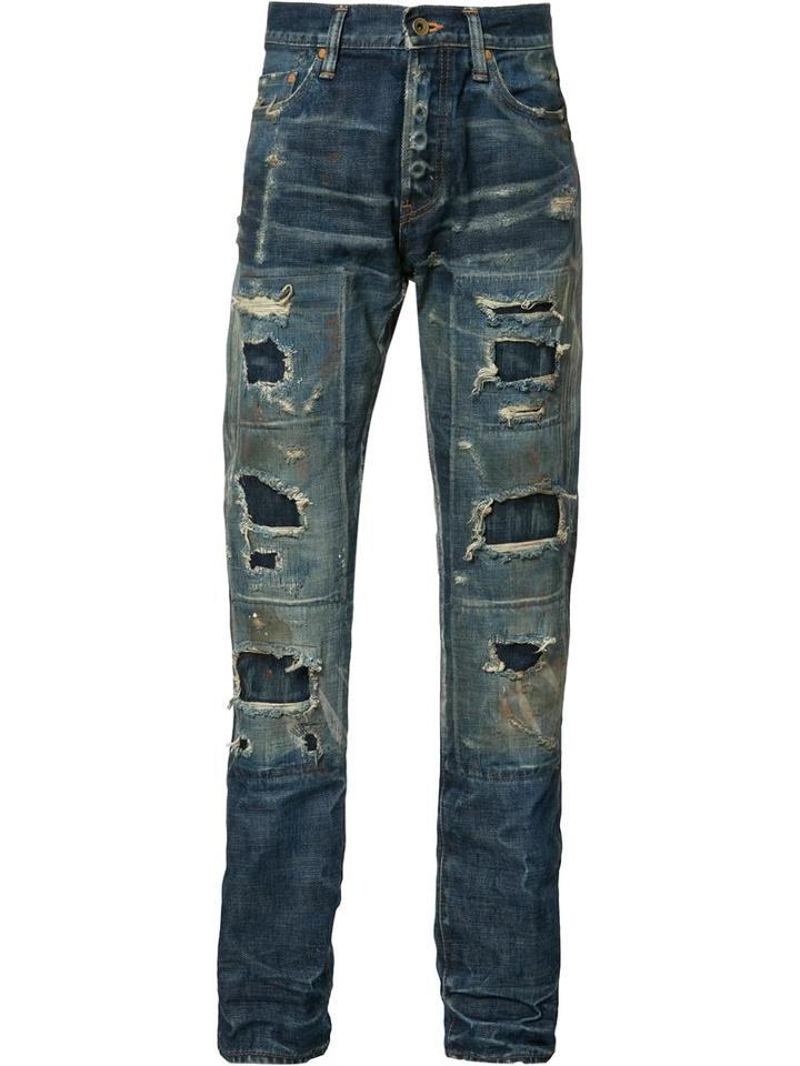 Prps Destroyed Jeans, Men's, Size: 36, Blue, Cotton