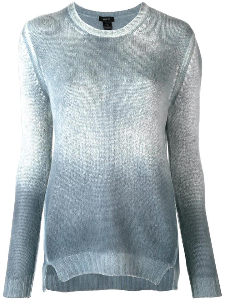 Avant Toi Knit Ombré Sweater - Blue