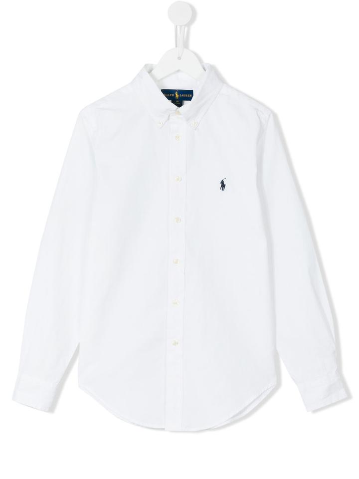Ralph Lauren Kids - Teen Oxford Shirt - Kids - Cotton - 14 Yrs, Boy's, White