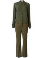 Nº21 Shirt Jumpsuit - Green
