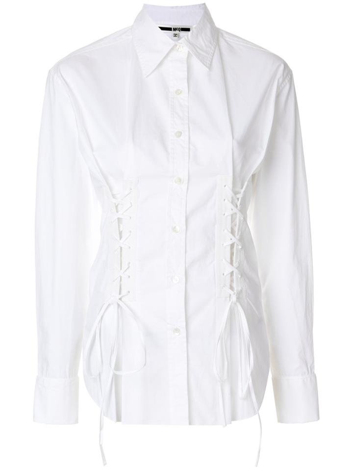 Mcq Alexander Mcqueen Corset Shirt - White