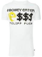 Philipp Plein 'money Eater' T-shirt, Men's, Size: Xl, White, Cotton