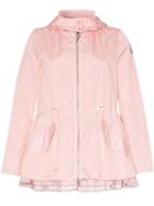 Moncler Lace Lettering Hooded Jacket - Pink