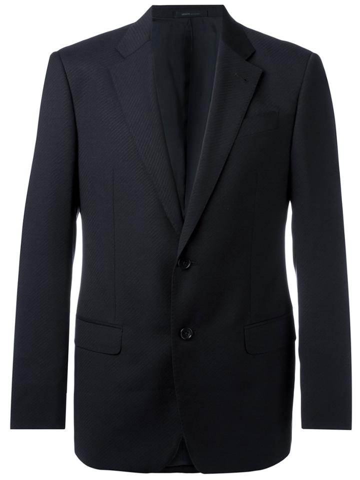 Armani Collezioni Single-breasted Suit Jacket - Black