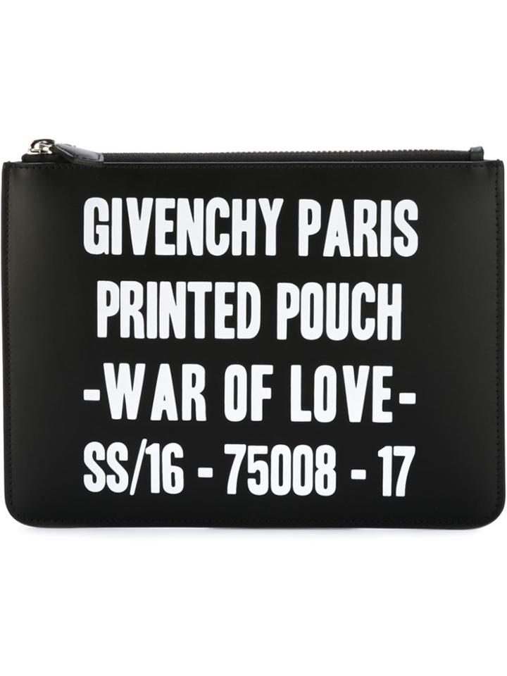 Givenchy War Of Love Clutch - Black