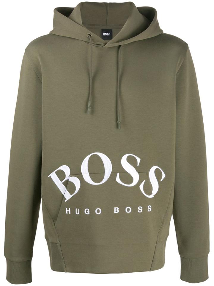 Boss Hugo Boss Logo Hooded Sweatshirt - Green