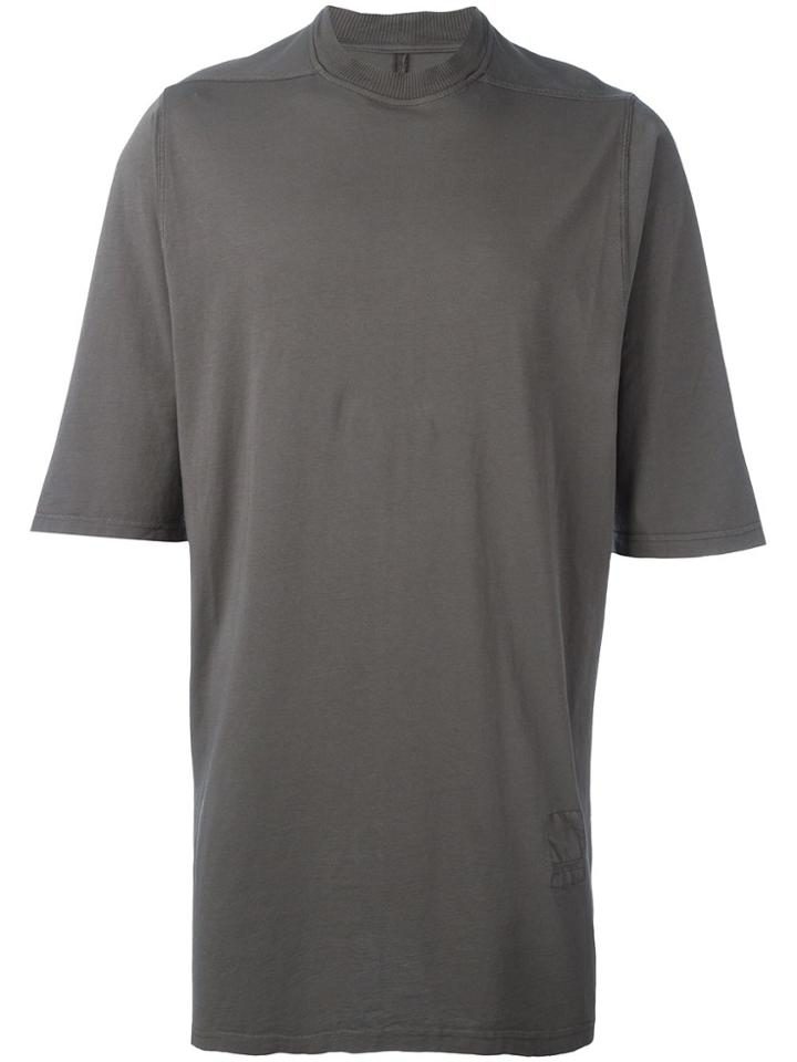 Rick Owens Drkshdw Oversized Round Neck T-shirt - Grey
