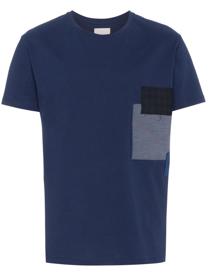 78 Stitches Slouch Patchwork T-shirt - Blue