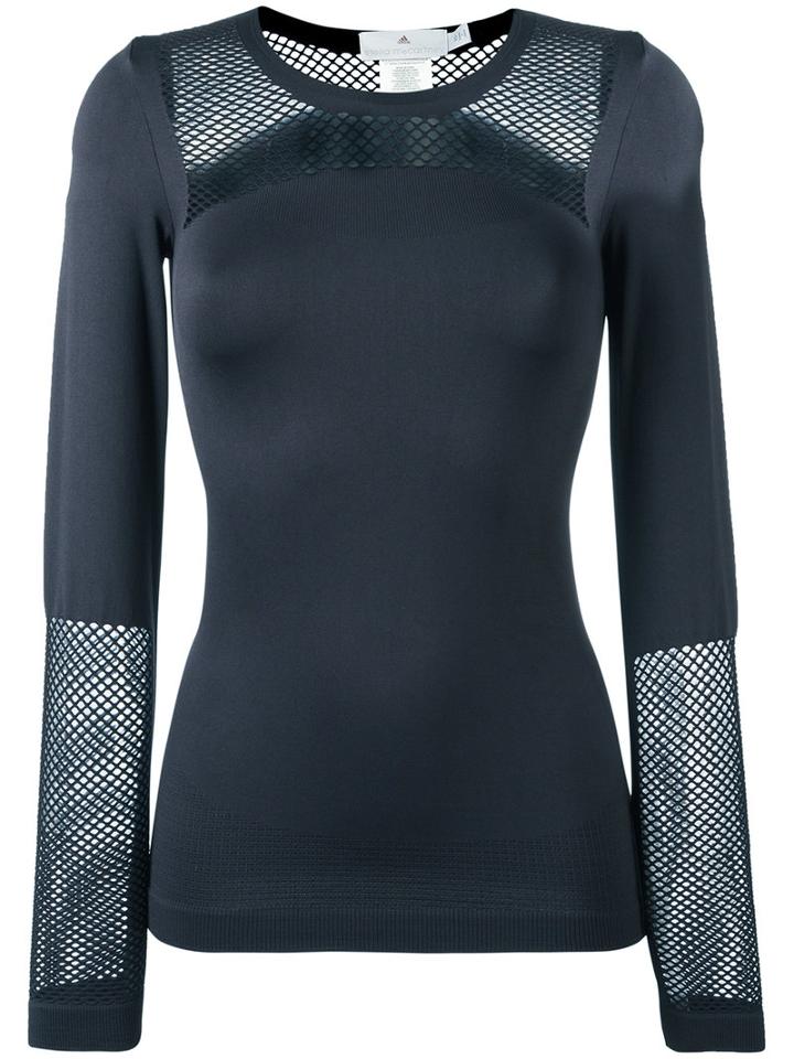 Adidas By Stella Mccartney Seamless Mesh Top, Women's, Size: Xs, Black