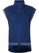 Adidas By Stella Mccartney 'adizero' Sleeveless Top, Women's, Size: Xs, Blue, Nylon/spandex/elastane