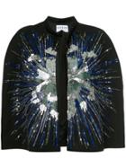 Osman Starburst Embellished Cape - Black