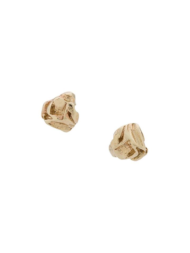 Ellis Mhairi Cameron 14kt Gold Xxxi Stud Earrings