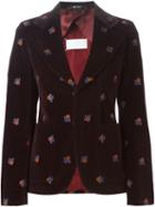 Maison Margiela Embroidered Velvet Blazer