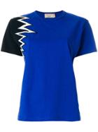 Maison Kitsuné Contrast Sleeve T-shirt - Blue