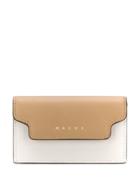 Marni Two-tone Wallet - Neutrals