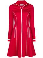 Palm Angels Zipped Flared Mini Dress