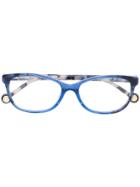 Carolina Herrera Rectangular Shape Glasses - Blue