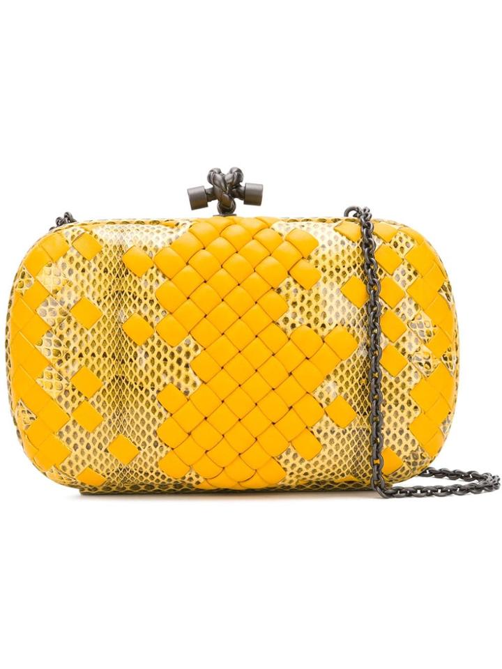 Bottega Veneta Box Clutch - Yellow