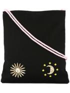 Tu Es Mon Trésor Sun & Moon Shoulder Bag - Black