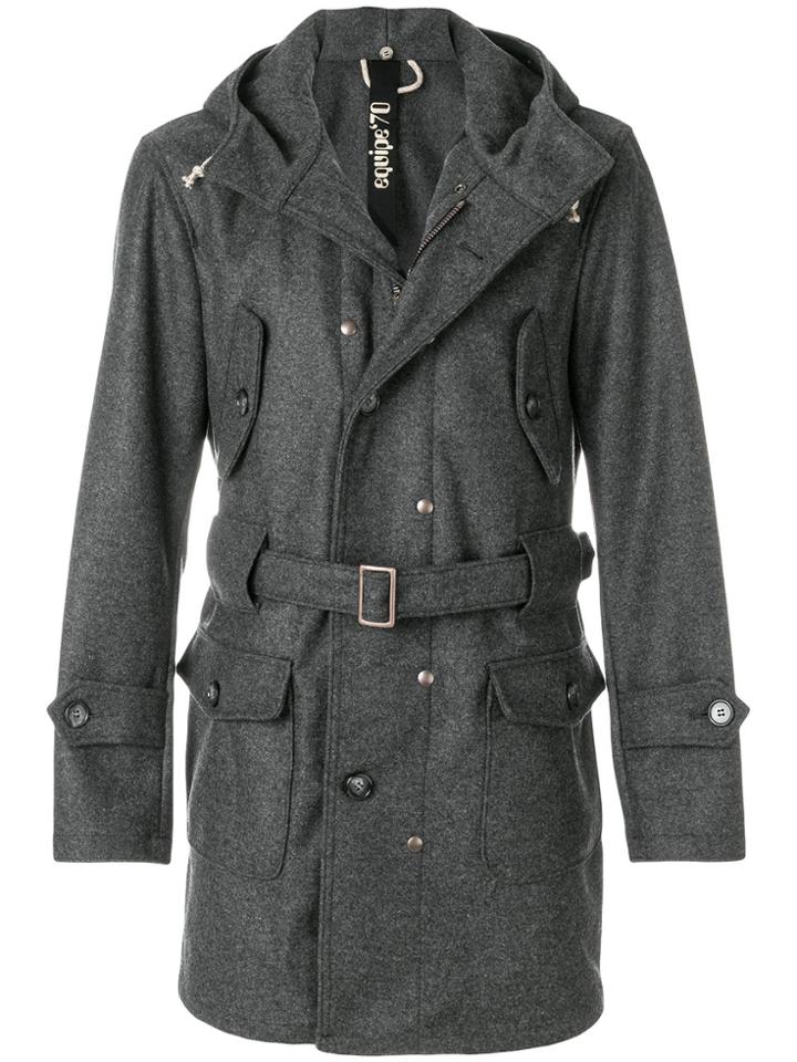 Equipe '70 Belted Coat - Grey