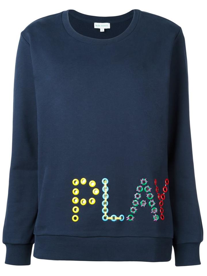 Mira Mikati 'play' Sweatshirt, Women's, Size: 36, Blue, Cotton