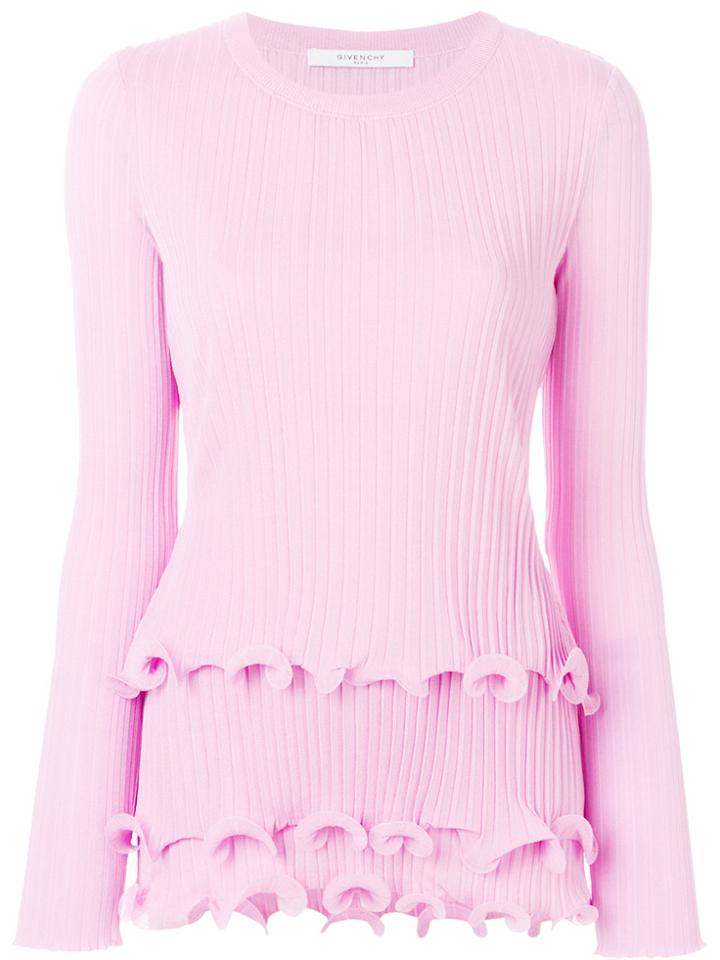 Givenchy Ribbed Knit Top - Pink & Purple