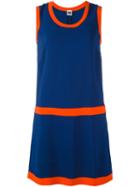 M Missoni Contrast Piping Dress, Women's, Size: 38, Blue, Viscose/acetate/spandex/elastane/polyester