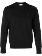 Ami Alexandre Mattiussi Crewneck A Patch Sweater - Black