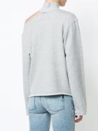 Rta Cut-out Detail Sweatshirt - Grey