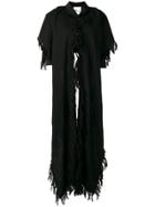Comme Des Garçons Noir Kei Ninomiya Cropped Scarf Jacket - Black