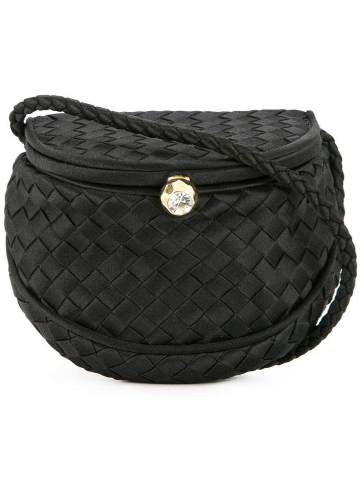 Bottega Veneta Pre-owned Intrecciato Mini Shoulder Bag - Black