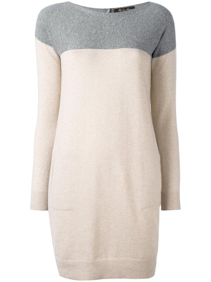 Loro Piana - Edith Knitted Dress - Women - Cashmere - 38, Grey, Cashmere