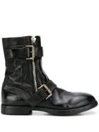 Premiata Side-zip Ankle Boots - Black
