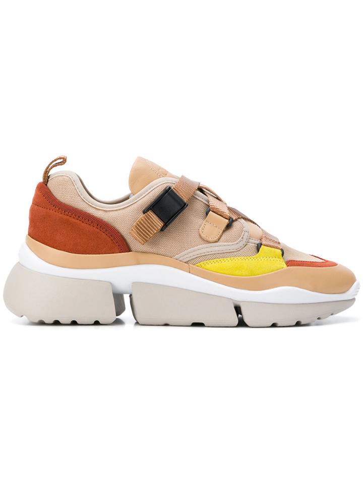 Chloé Platform Strap Sneakers - Nude & Neutrals