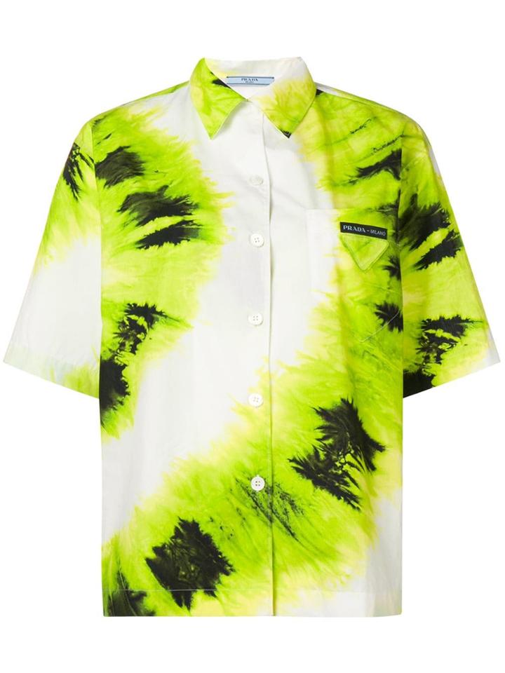 Prada Tie Dyed Shirt - White