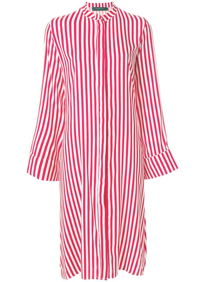 Federica Tosi Striped Shirt Dress - Red