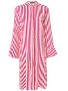 Federica Tosi Striped Shirt Dress - Red