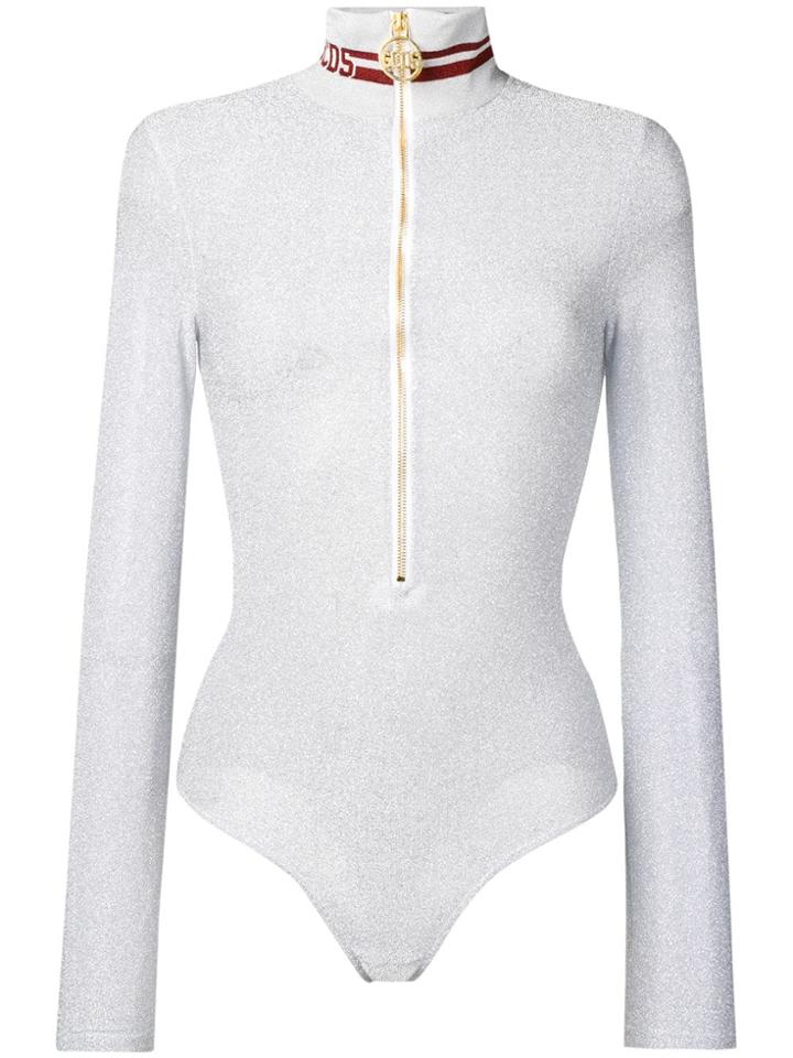 Gcds Lurex Zip Body - Metallic