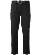 Moncler Belted Tailored Trousers - Black