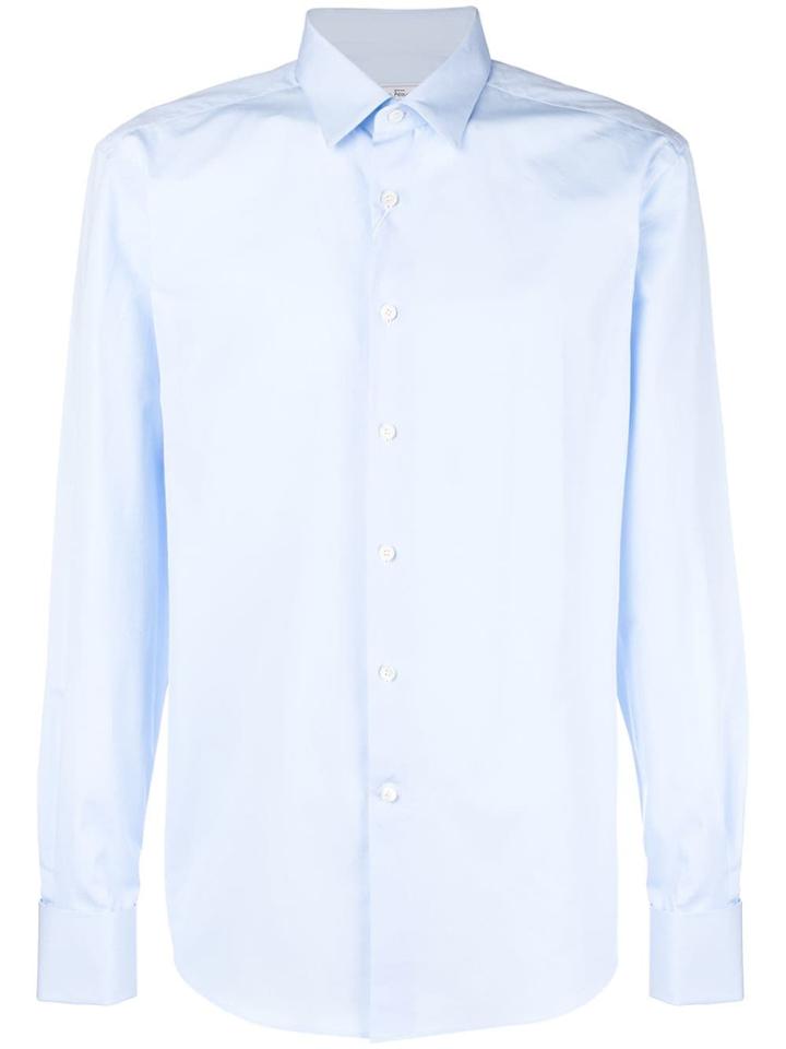 Salvatore Ferragamo Long Sleeve Shirt - Blue