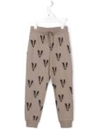 Mini Rodini Badger Print Track Bottoms, Boy's, Size: 7 Yrs, Grey