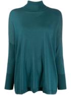 N.peal Superfine Oversize Cashmere Jumper - Green