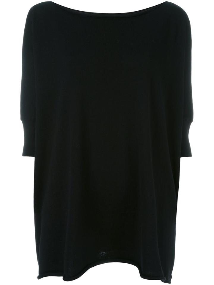 Société Anonyme Drop Shoulder Top, Women's, Black, Merino