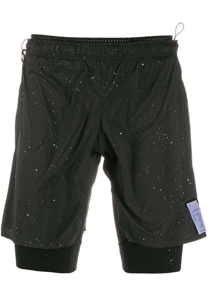Satisfy Layered Cycling Shorts - Black