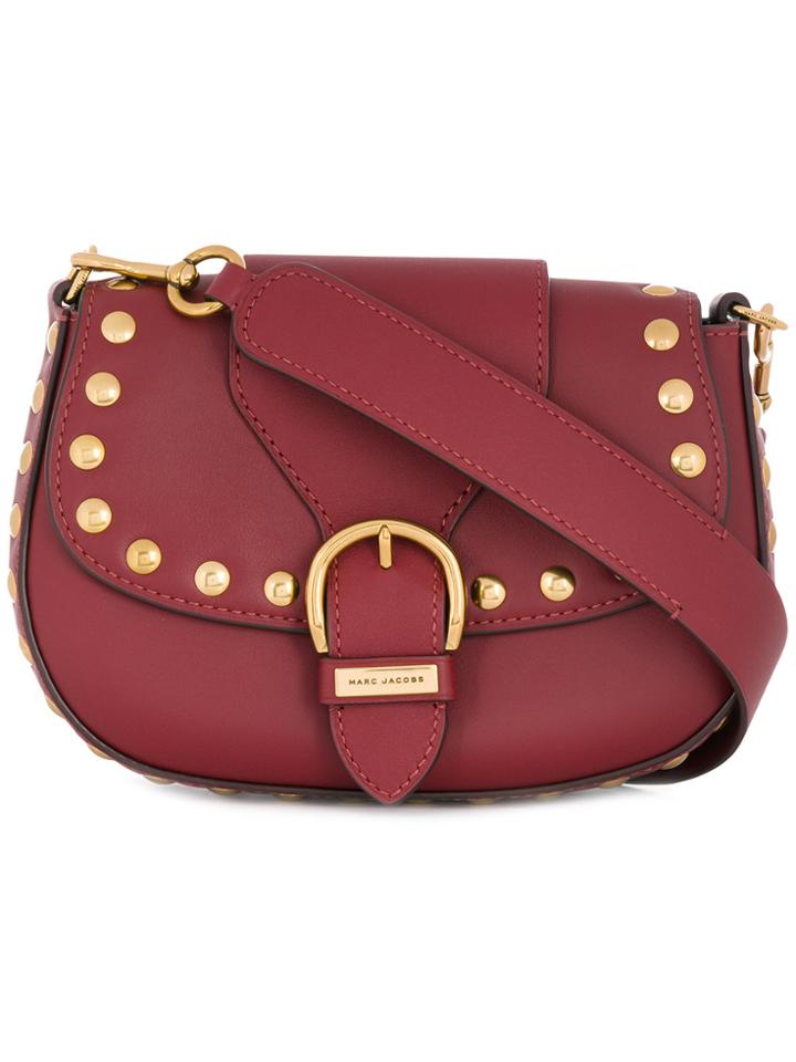 Marc Jacobs Studded Navigator Shoulder Bag - Red
