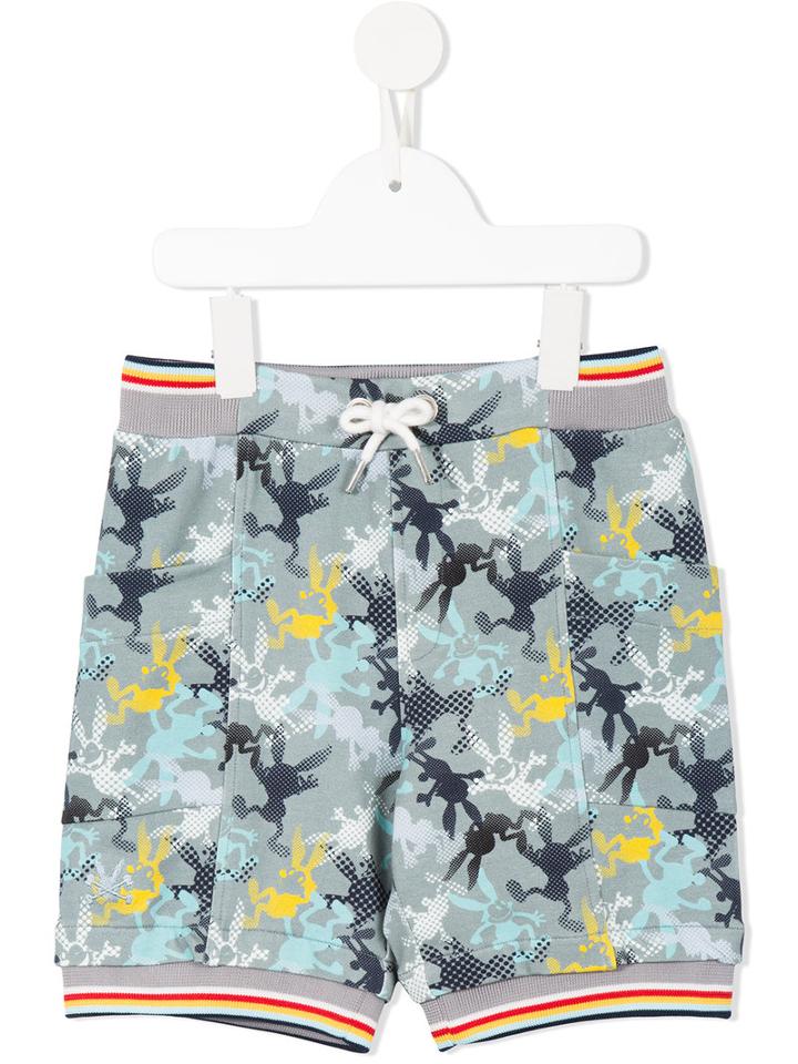 No Added Sugar - Printed Drawstring Shorts - Kids - Cotton/spandex/elastane - 4 Yrs