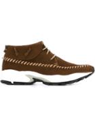 Philippe Model Lace-up Sneakers, Men's, Size: 41, Brown, Chamois Leather/leather/rubber