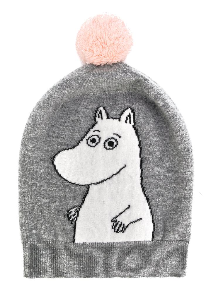 Chinti & Parker Moomin Peekaboo Intarsia Beanie - Grey